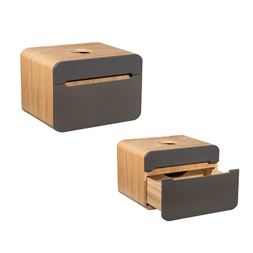 Тумба &quot;Ницца 60&quot; со столешницей, натуральный графит, под умывальник, подвесная