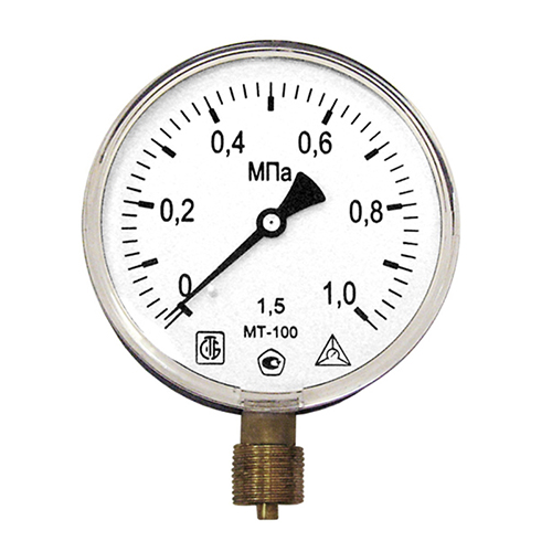 Манометр технические показания до 1,0МПа 100мм М20*1,5