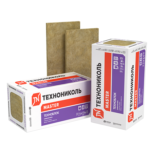 пл 60-70, Плита базальтовая &quot;Техноблок Проф&quot;, 1200*600*50мм, 8шт, 5,76м2, 0,288м3, &quot;ТехноНИКОЛЬ&quot;