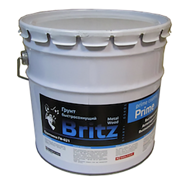 Грунтовка ГФ-021 ГОСТ "Бриц", 20кг, красно-коричневая