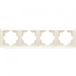 Рамка 4-ая, "Carmen Viko", кремовая, горизонтальная