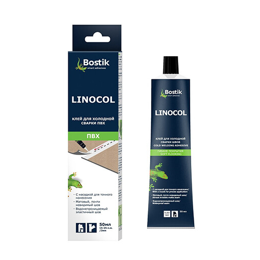 Клей для холодной сварки швов "Bostik Linocol", 0.05л