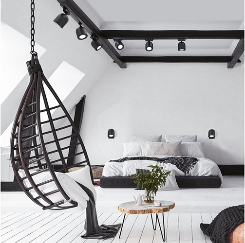 Светильник трековый поворотный Basic System MR16, GU10 Ogma MRL 1005 черный