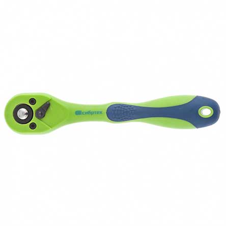 Ключ "Сибртех" накидной трещоточный 1/2", 72 зуба, с быстрым сбросом CrV, двухмпонентная рукоятка