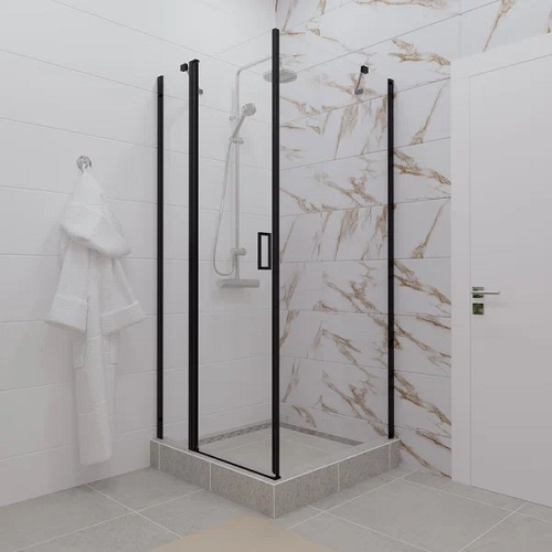 Душевое ограждение "Тритон Йота-Блэк", 900*900мм, размер под поддон, стекло 6мм