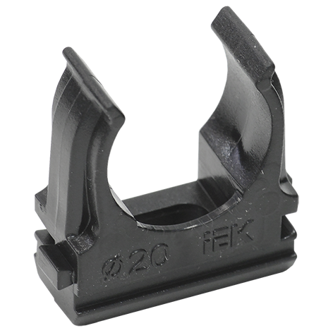 Держатель с защелкой СF20 черный "ИЭК"