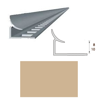 Раскладка, 7-8мм, L=2,5м, внутренняя, "Кремовый"