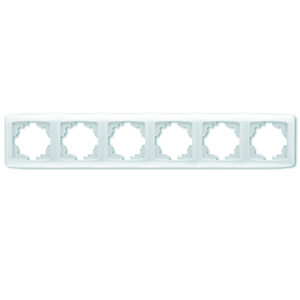 Рамка 6-ая, "Carmen Viko", белая, горизонтальная