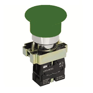 Кнопка управления LAY5-BС31 &quot;Грибок&quot; без подсветки &quot;ИЭК&quot;