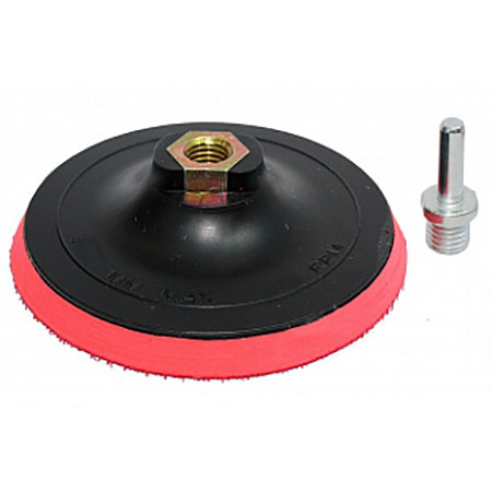 Насадка для УШМ с липучкой, 100мм, опорная,на липучке для кругов гибких алмазных