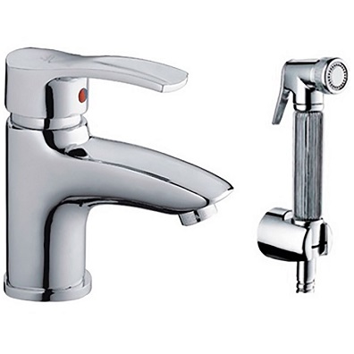 Смеситель для умывальника &quot;Ledeme H64 L1264&quot;, однорычажный, хром, с подводкой