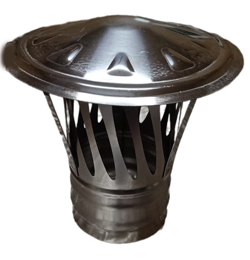 Зонт с искрогасителем раструб D-115, 0,5мм нержавейка