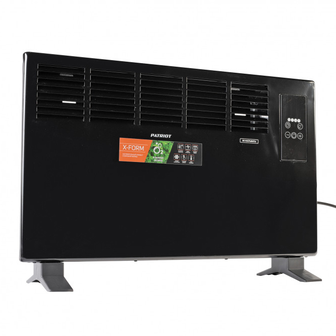 Конвектор PT-C 20 E, 1000/2000Вт, эл. термостат, Х-образный монолитный нагревательный элемент "Patriot"