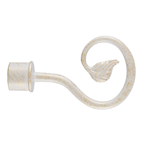 Наконечник М "Плющ" белое золото, 16мм