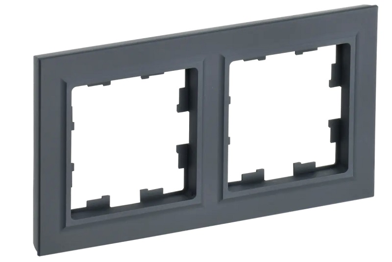 Рамка 2-мест. "BRITE", граф. IEK