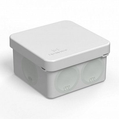 Коробка распределительная "Промрукав" для открытой проводки, 70*70*40мм, IP55