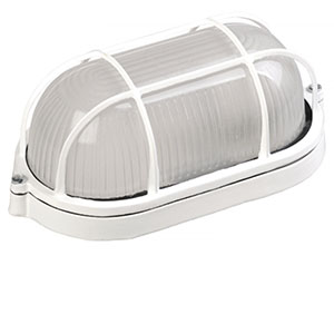 Светильник НПП 1202 белый/овал с реш. 100Вт IP54 ИЭК