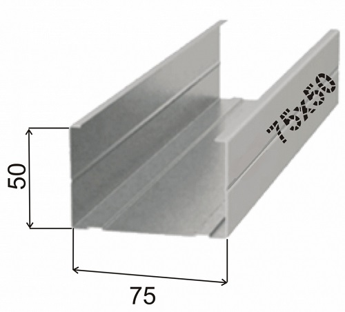Профиль стоечный ПС-4 75*50*0,65, 3м