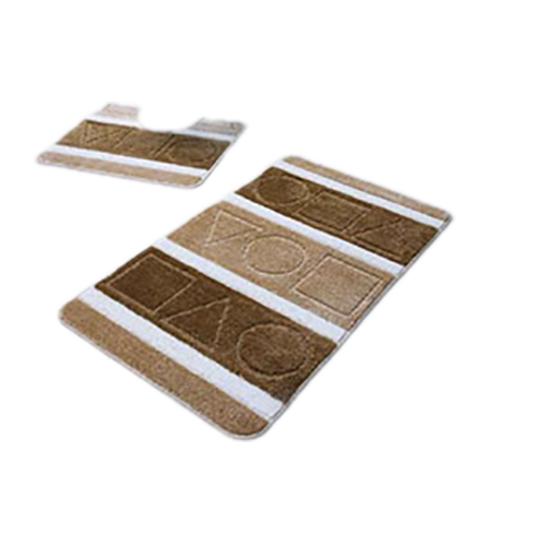 Коврик д/ван.ком."Zalel Silver"60*100 2-пр Brown