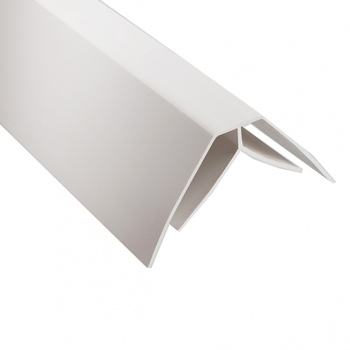 Угол внутренний "Идеал Глосси" для панелей, 8мм, L=3м, белый глянец