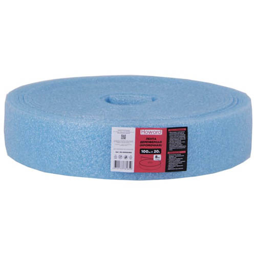 Лента демпферная для полов 100мм*8мм, 20м Howard