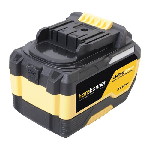 Аккумулятор Hanskonner 18 В, 1BatterySystem, 6.0 Ач