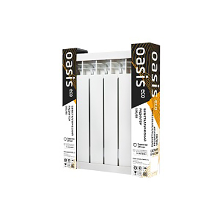 Радиатор биметаллический "Оазис Эко-500", 6 секций