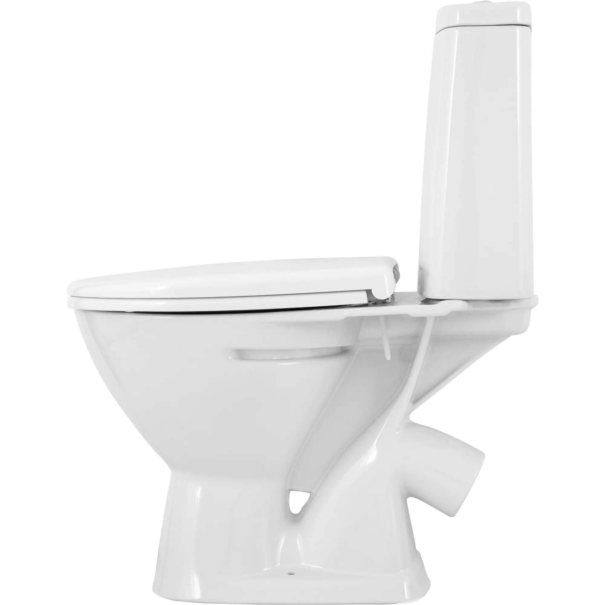 Унитаз-компакт "Cersanit" косой выпуск, нижняя подводка "Just" с крышкой мультилифт