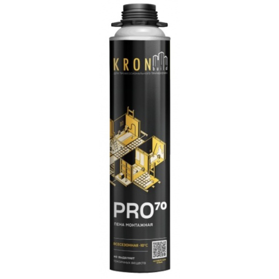 Пена монтажная профессиональная всесезонная &quot;KRONbuild PRO 70&quot;, 950 гр