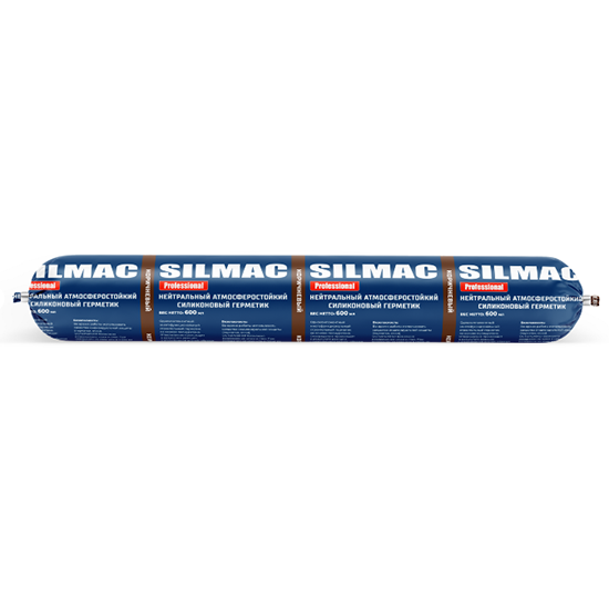 Герметик силиконовый нейтральный &quot;SILMAC Professional&quot;, 590мл, коричневый
