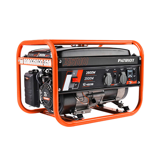 Установка генераторная бензиновая GRS 3500, 220В, 2,5-2,8кВт, ручной стартер "Patriot"