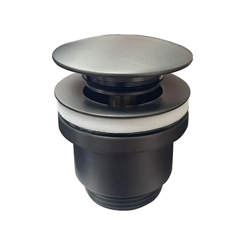 Донный клапан "Haiba" для умывальника, без перелива, пепельный, HB64-3