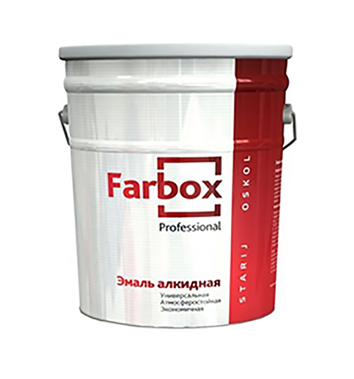 Эмаль коричневая ПФ-115 ТУ &quot;Farbox&quot;, 20кг