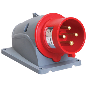 Вилка 524 стационарная 3Р+РЕ, 32А 380В IP44, Magnum "ИЭК"