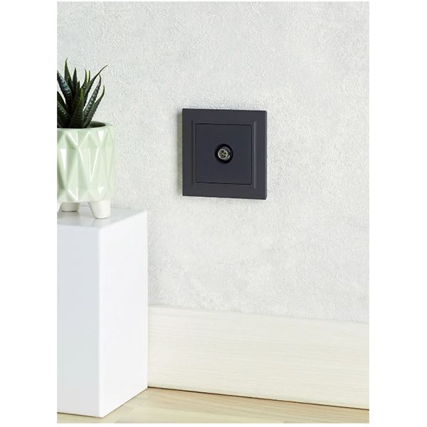 Розетка ТВ оконечная "BRITE" с/п, механизм (без рамки), граф. IEK