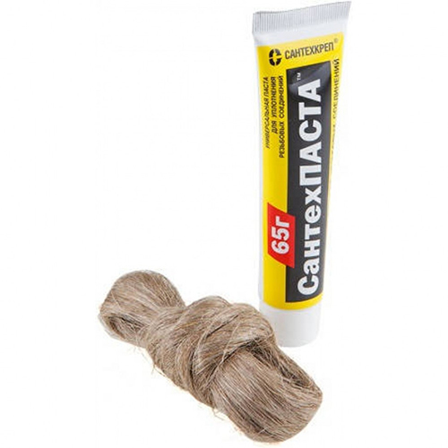 Монтажный комплект "Сантехпаста" 65г, паста, лён