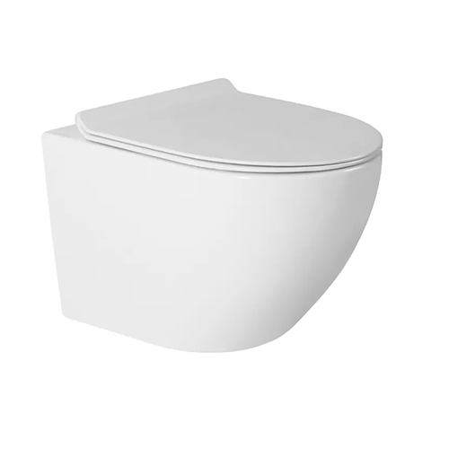 Унитаз &quot;GF-203&quot; подвесной с крышкой микролифт, безободковый