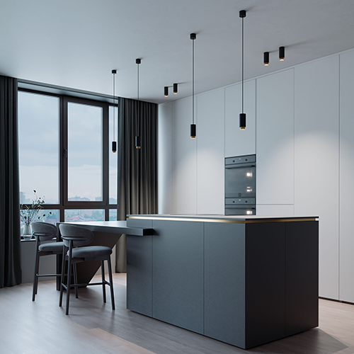 Подвесной светильник Nubis MR16, GU10 чёрный/золото