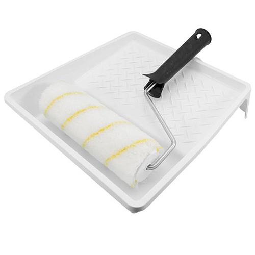 Набор "Задорный": ванночка 260х290мм + валик 180мм, полиамид, ворс 12мм, ролик d=42мм, ручка d=6мм, Decor