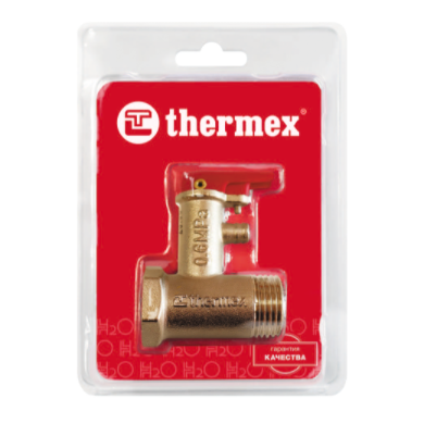 Клапан предохранительный 1/2", 6,0bar, с ручкой Термекс