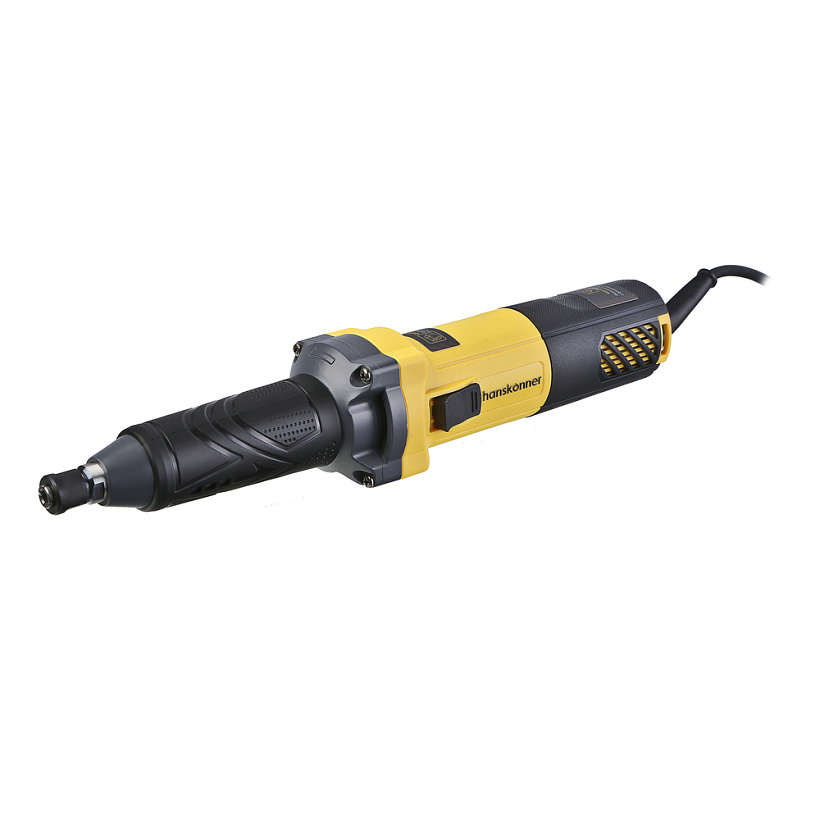 Шлифмашина прямая Hanskonner, HGD0665, 650Вт, 10000-30000об/мин, БЕСЩЕТОЧНАЯ, цанги 6/8мм