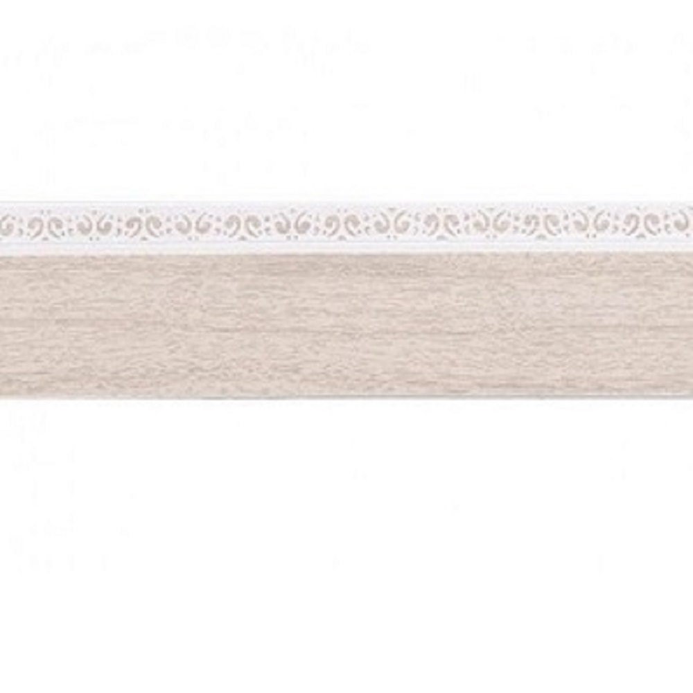 Карниз потолочный "Хит-Амира", 2 ряда, Дуб классик, поворот, 3400мм