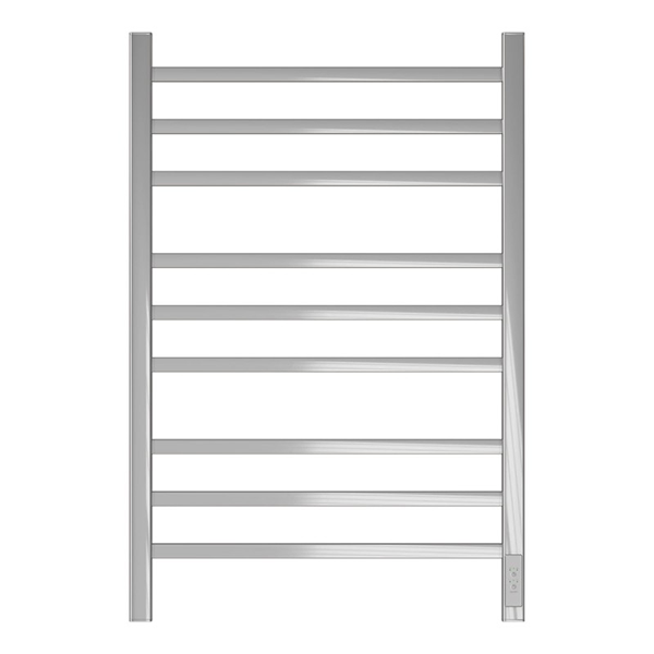 Электрический полотенцесушитель "Point Вега" П9 размер: 500*800мм, хром, диммер справа