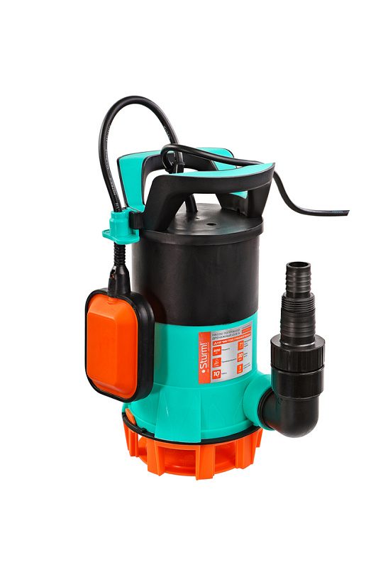 Насос для грязной воды WP9760PVU, 600 Вт, част. до 30мм, 217л/мин, напор 7м, 10м, Sturm!