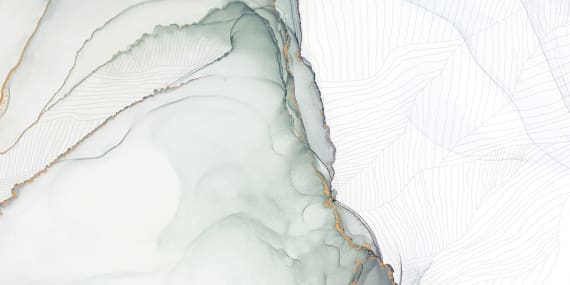 Декор керамический настенный №1 "Блисс" 300*600мм, белый