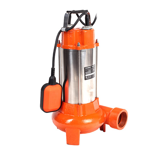 Насос дренажный FQ1200N, для грязной воды, корпус - чугун, нож 1200 Вт, 18000 л/час "Patriot"