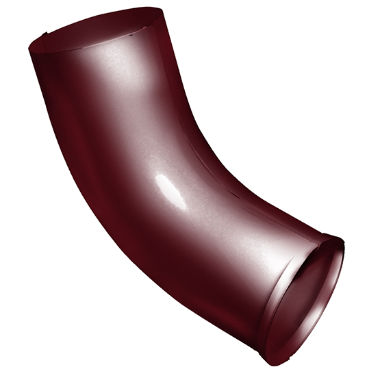 Металлическое колено стока "Красное вино" "Grand Line" d=90
