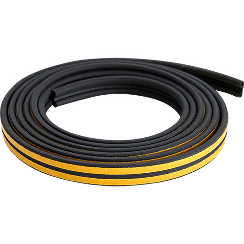 Уплотнитель тип Р, резиновый самоклеящийся 6м*9мм*5,5мм (1/20), черный