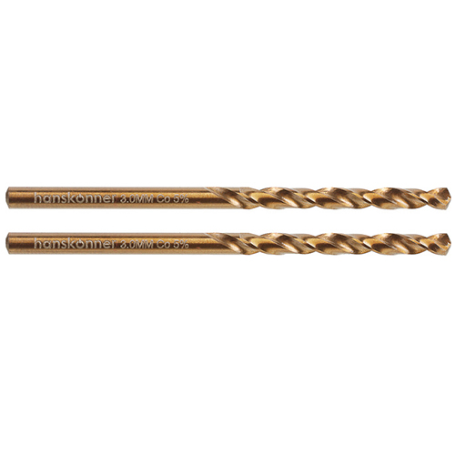 Сверло по металлу 3,0*61мм Hanskonner Cobalt