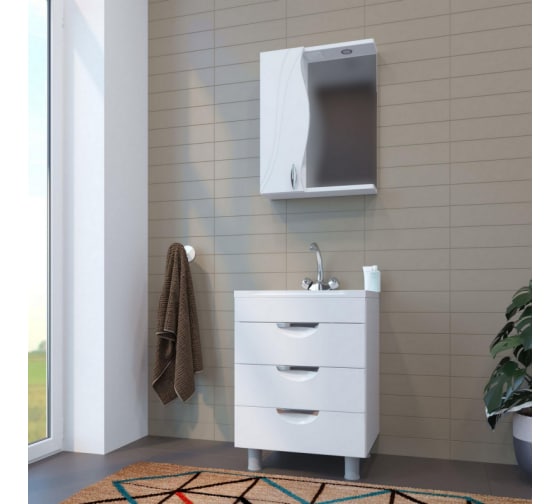 Шкаф навесной "Лима 55", левый